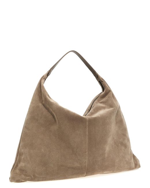Hobo Swing Borse A Spalla Grigio-Donna di Brunello Cucinelli in Brown