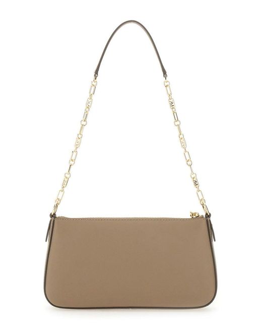 Michael Kors Natural Medium Clutch Bag With Empire Logo