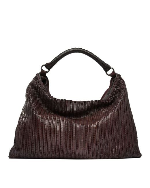 Giancarlo Nevola Brown Shoulder Bags Bordeaux