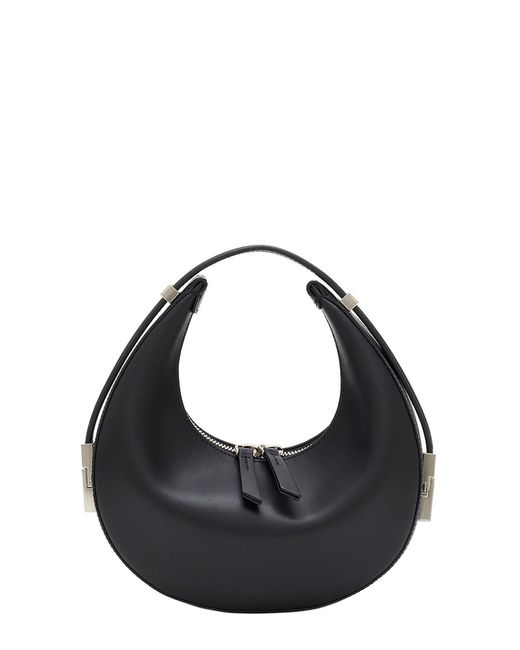 OSOI Black Leather Shoulder Bag