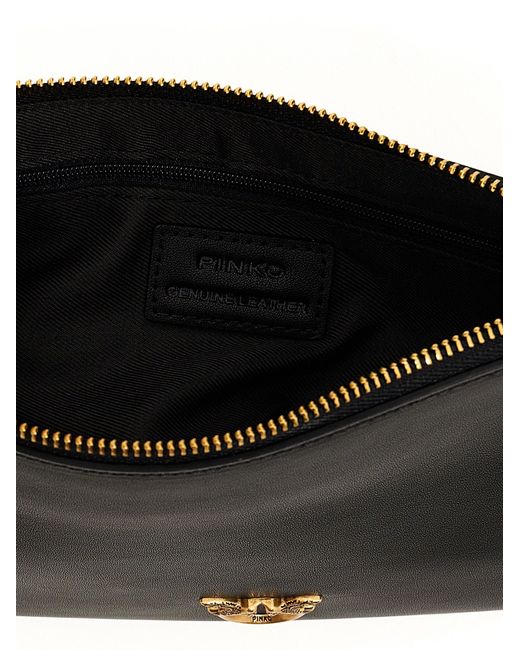 Pinko Black Flat Crossbody Bags