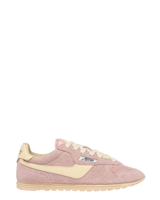 Autry Pink Windspin Sneakers