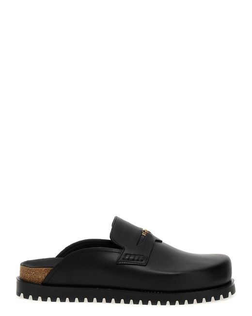 Versace Black Medusa Flat Shoes for men