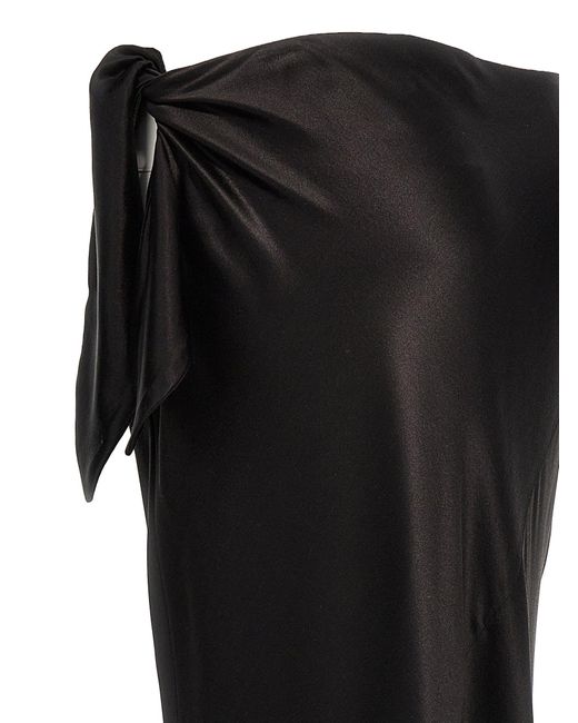 Knot Long Skirt Gonne Nero di Saint Laurent in Black