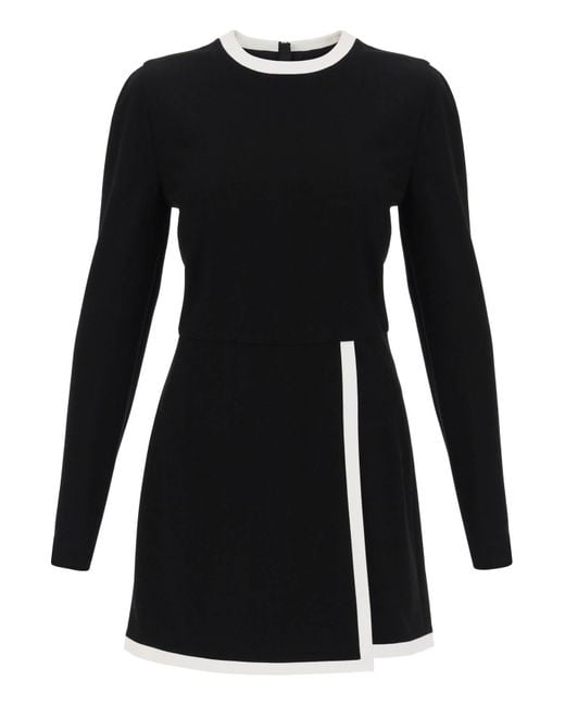 MSGM Black Playsuit With Contrasting Detailing