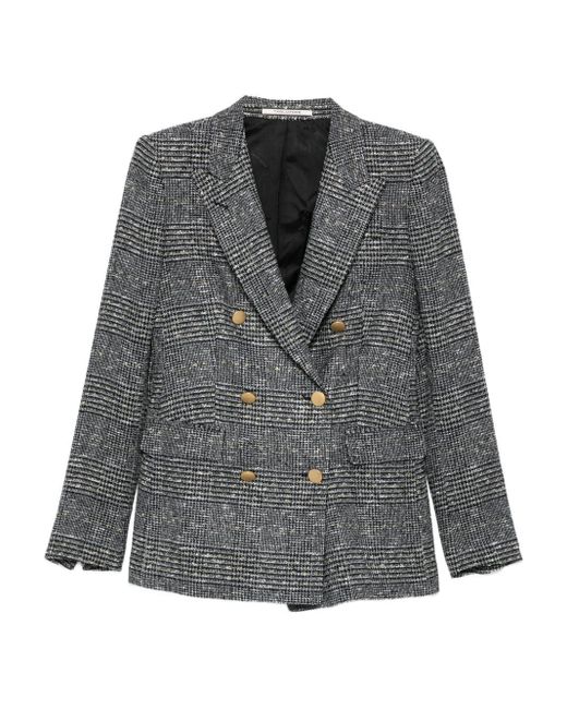 Tagliatore Gray Tailored Double-Breasted Jacket