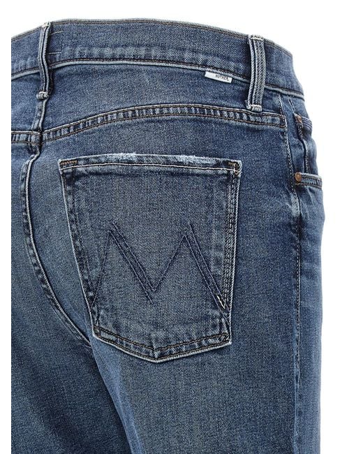 Mother Blue Cropped Denim Jeans