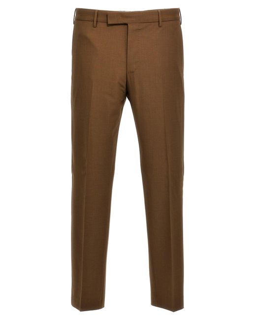 PT Torino Brown Dieci Pants for men