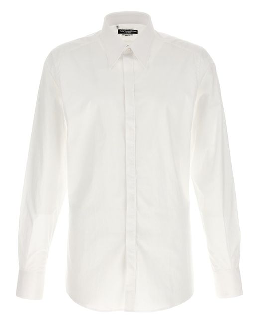 Dolce & Gabbana White Poplin Shirt Shirt, Blouse for men