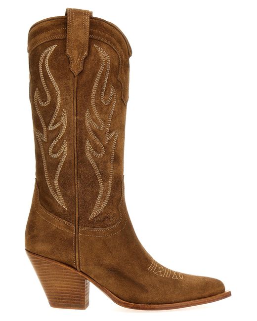 Sonora Boots Brown Santa Fe Boots, Ankle Boots