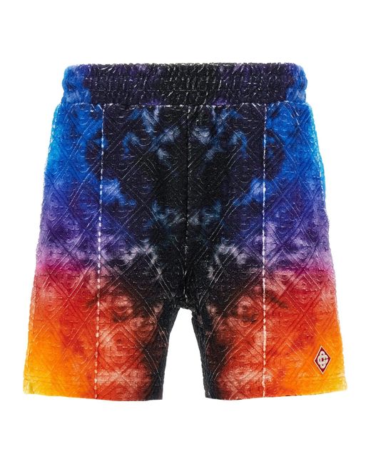 Casablanca Blue 'The Gradient Towelling' Bermuda Shorts for men