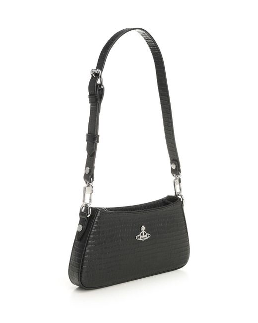 Vivienne Westwood Black Tasha Shoulder Phone Bag Shoulder Bags