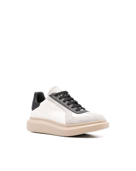 Alexander McQueen White Oversized Retro Sneaker for men
