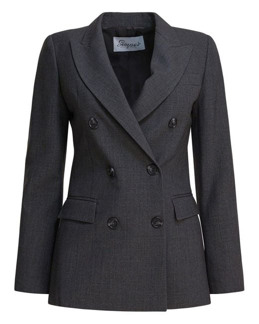 Semler Black Balzer Double-Breasted Jackets