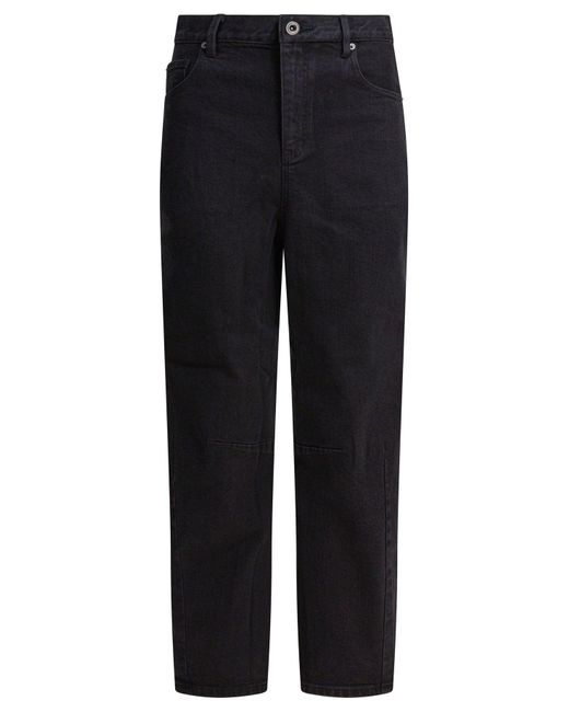 Wide Leg Jeans Nero-Donna di Self-Portrait in Blue