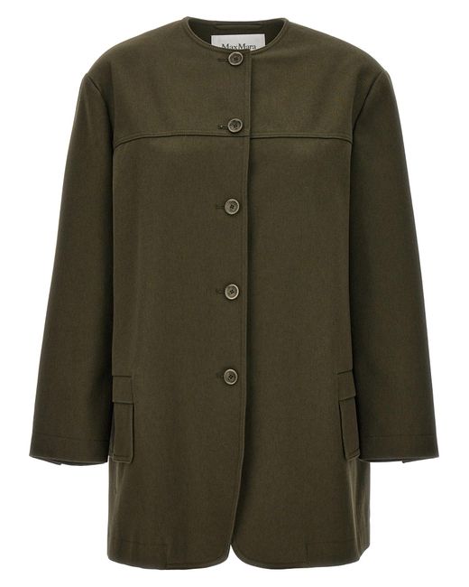 Max Mara Green 'Recital' Midi Jacket