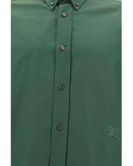 Camicia Casual di Burberry in Green da Uomo