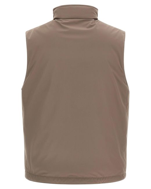 Brunello Cucinelli Brown Padded Vest for men