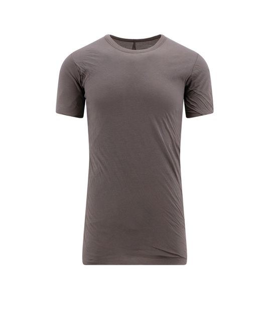 T-shirt oversize in cotone organico di Rick Owens in Gray da Uomo