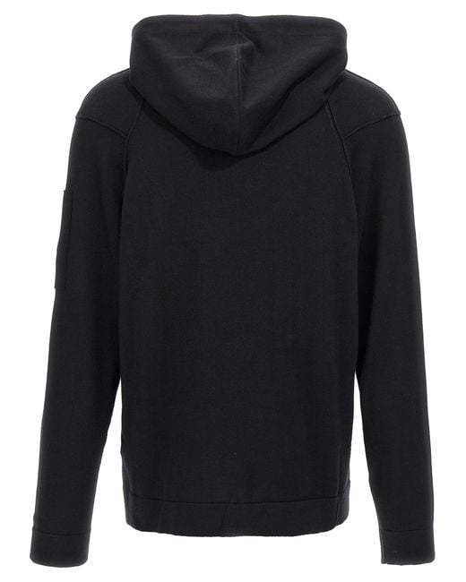 C P Company Black 'Sea Island' Hoodie for men