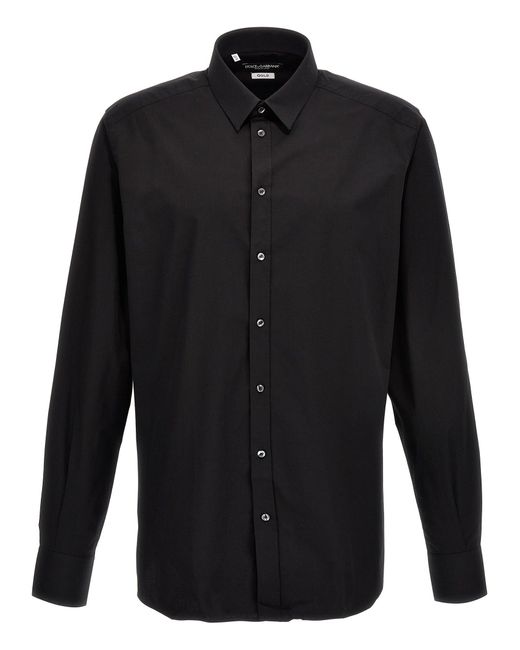 Dolce & Gabbana Black Dg Essential Shirt Shirt, Blouse for men
