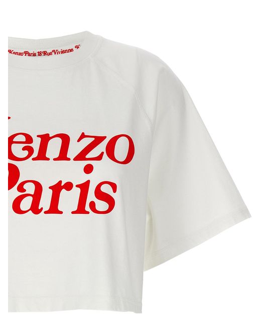 KENZO White Cropped T-shirt