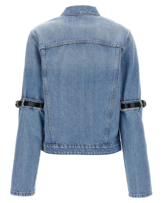 【関税込み】COPERNI HYBRID DENIM SHORT' JACKET Coperni 'Hybrid Denim Short' Jacket in Blue | Lyst