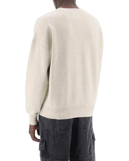 Isabel Marant White Wool Cotton Atley Sweater for men