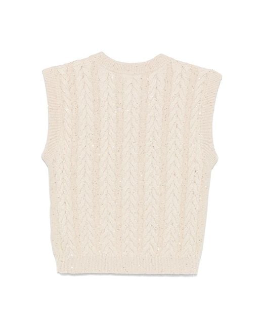 Brunello Cucinelli Natural Sweaters
