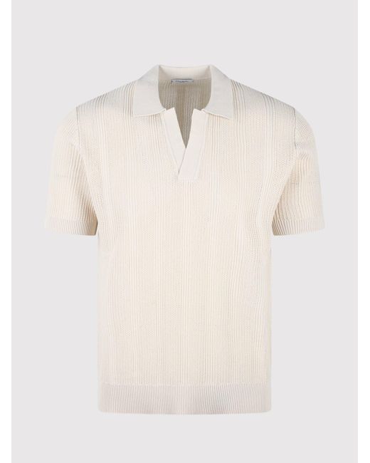 Paolo Pecora Natural Polo Neck White for men
