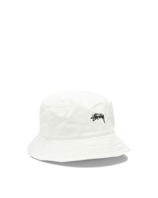 Stock Bucket Hat Cappelli Bianco-Uomo di Stussy in White da Uomo
