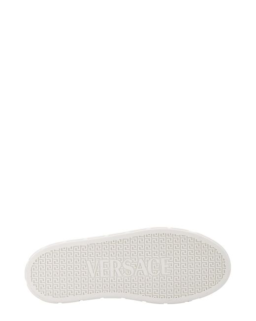 Sneakers Con Ricamo di Versace in White da Uomo