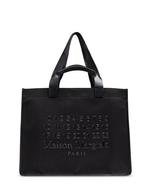 Maison Margiela Black Fabric Large Cabas Shopping Bag for men