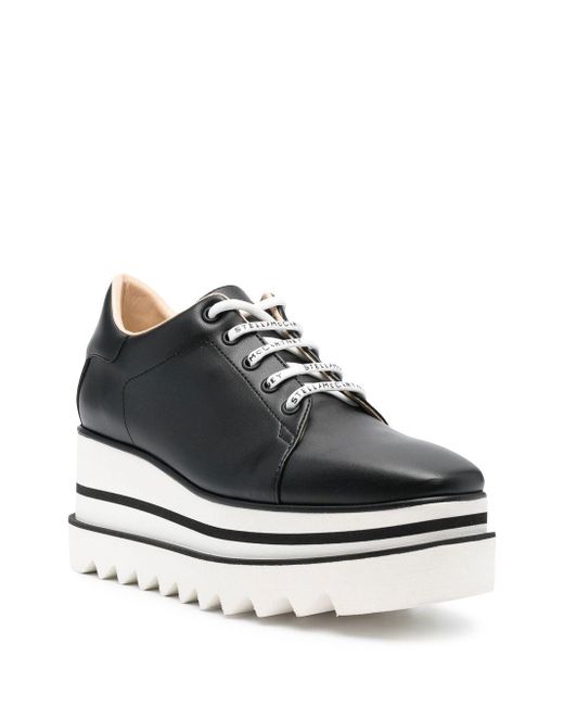 Sneakers Con Plateau Sneaker-Elyse di Stella McCartney in Black