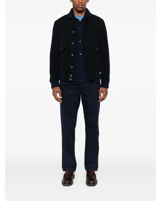 Eleventy Black Jacket With Pockets for men
