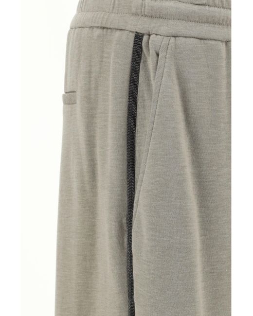 Pantaloni della Tuta di Brunello Cucinelli in Gray