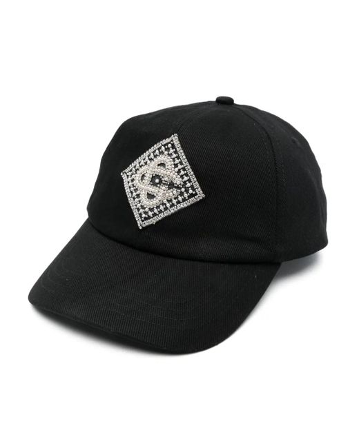 Casablanca Black Pearl Diamond Cc Patch Cap for men