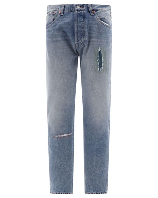 LEVIS SKATEBOARDING Blue "501" Jeans for men