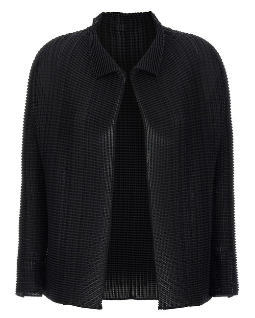 Wooly Pleats-56 Maglioni Nero-Donna di Issey Miyake in Black