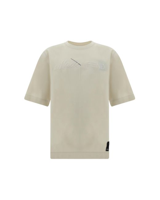 Fendi White T-shirt for men