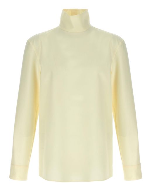 Gucci Yellow Technical Panama Shirt Shirt And Blouse White for men