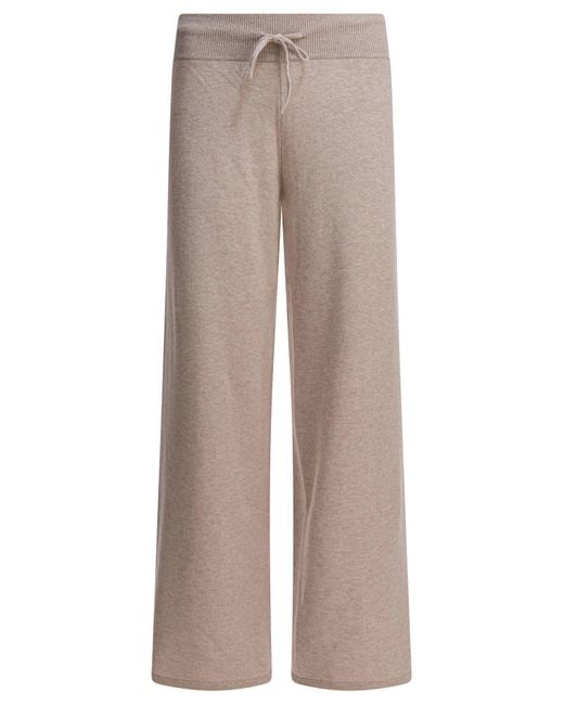 Lisa Yang Natural Knitted Cashmere Trousers