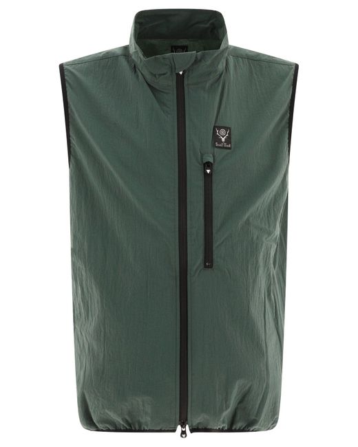 South2 West8 Green "Packable" Vest Jacket for men