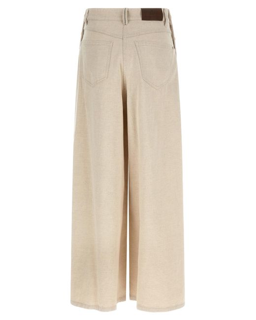 Brunello Cucinelli Natural The Maxi Sailor Jeans