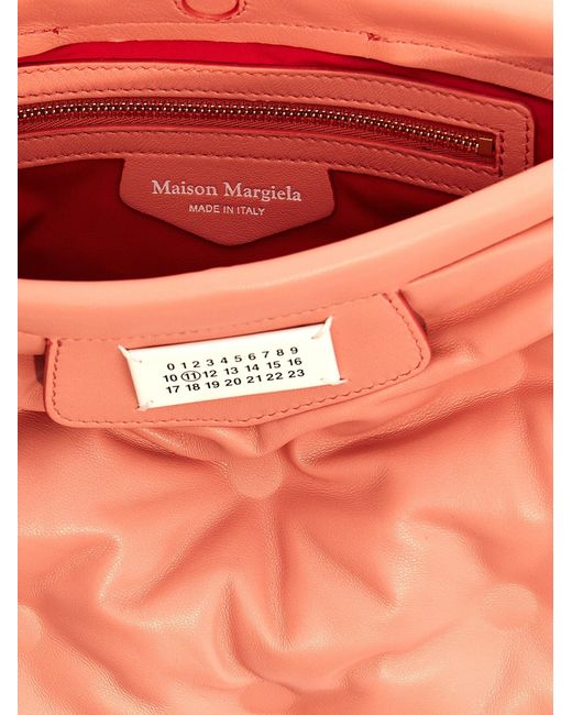 Glam Slam Classique Small Clutch Rosa di Maison Margiela in Orange