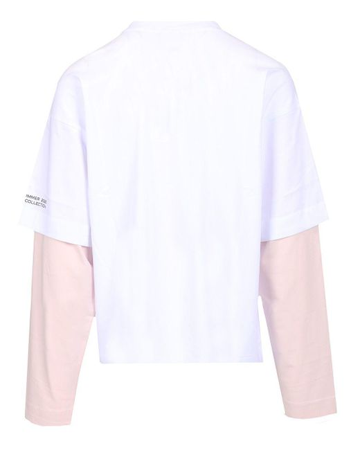 【DRIES VAN NOTEN】HEMMINGS PRINTED DOUBLE SLEEVE T-SHIRT Dries Van Noten Hemmings Printed Double Sleeve T-Shirt in
