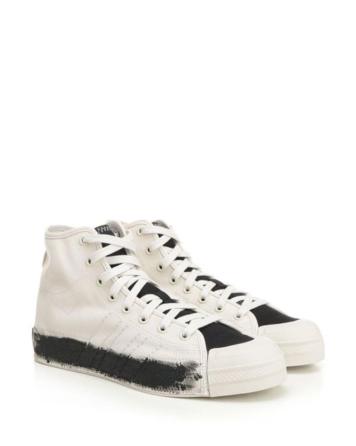 Y-3 White Nizza Hi Sneaker for men