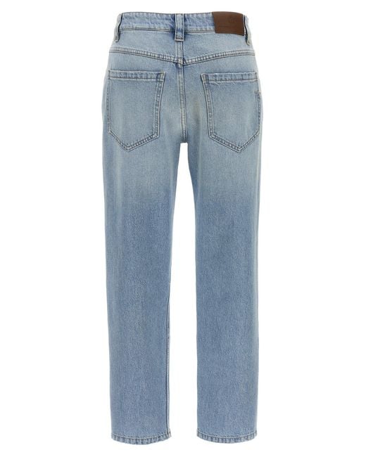 Brunello Cucinelli Blue Straight Leg Jeans