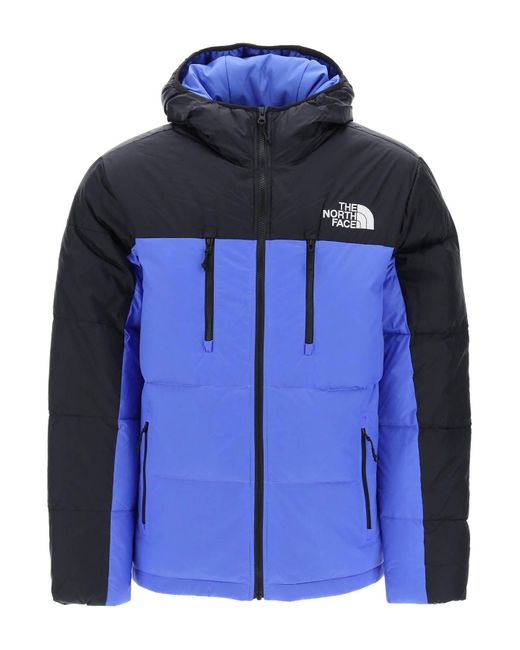 The North Face Blue Himalayan Short Hooded Down Jacket for men