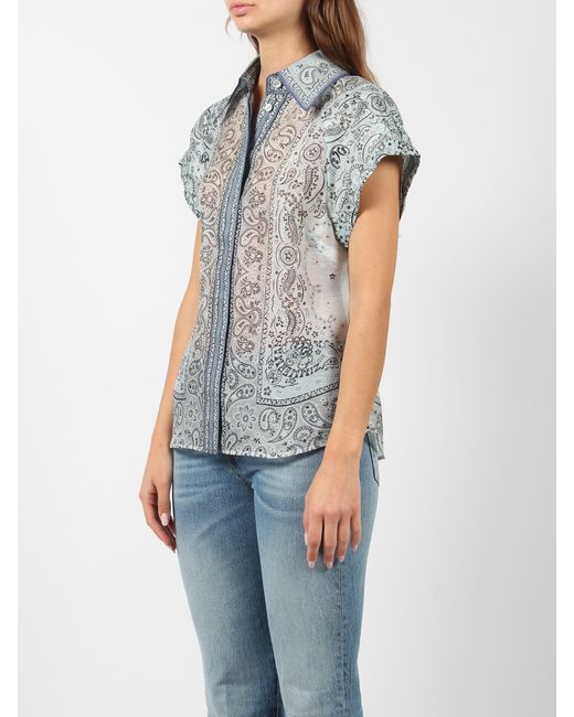 Matchmaker fitted blouse di Zimmermann in Blue